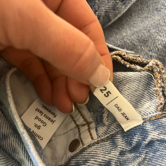 PacSun two-tone “Dad Jean.” Size 25 (about a US 2). - Picture 5 of 5
